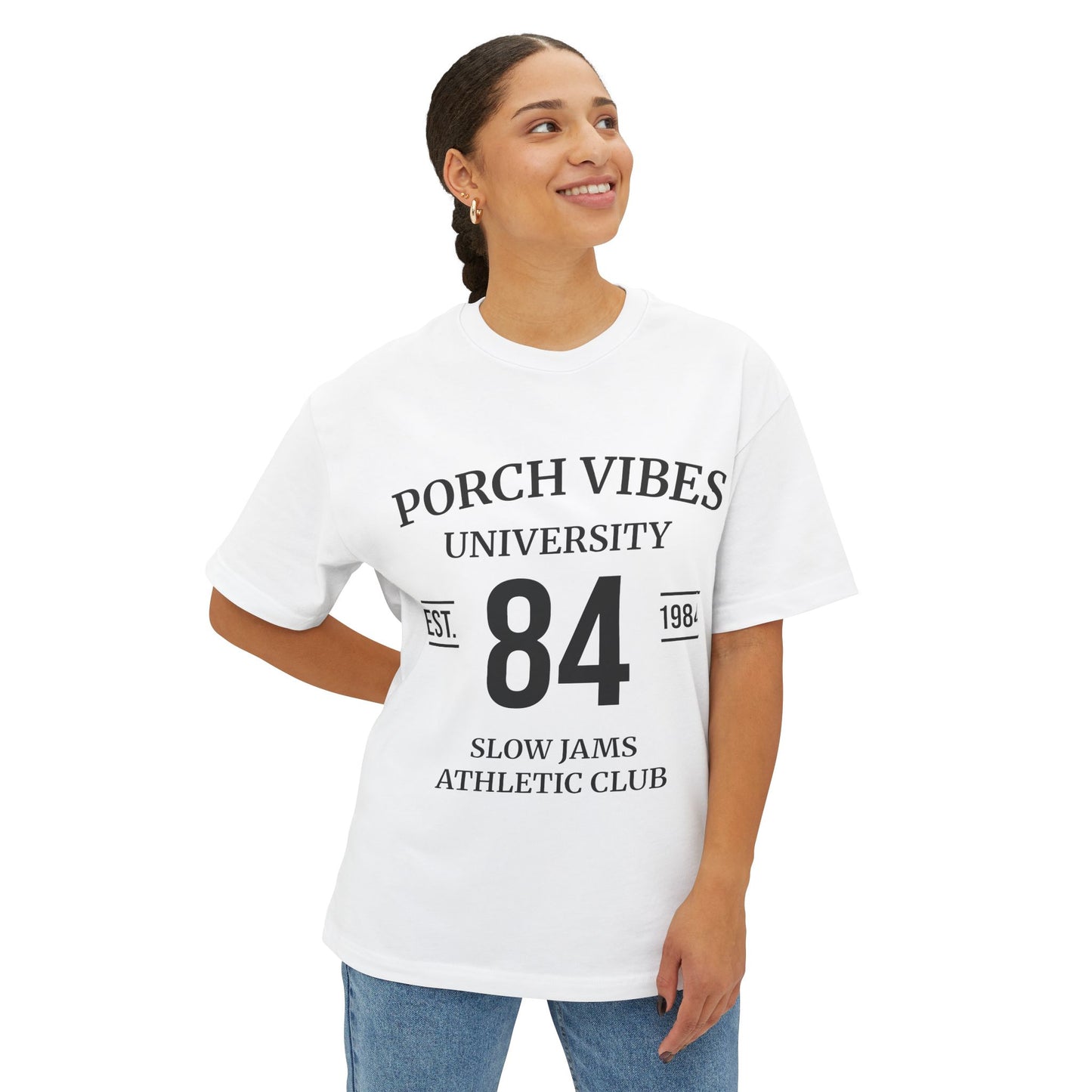 Porch Vibes University Tee